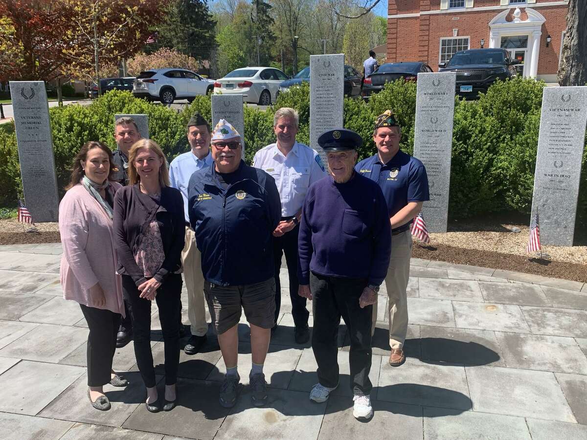2022 Memorial Day Parade grand marshal Bing Ventres, front right, has bene a member of the parade committee since its inception and has served as chairman multiple times.