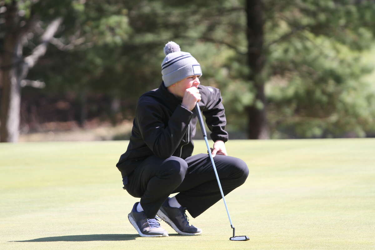 Jacob Sharp competes at Manistee National Golf Course on April 27. 