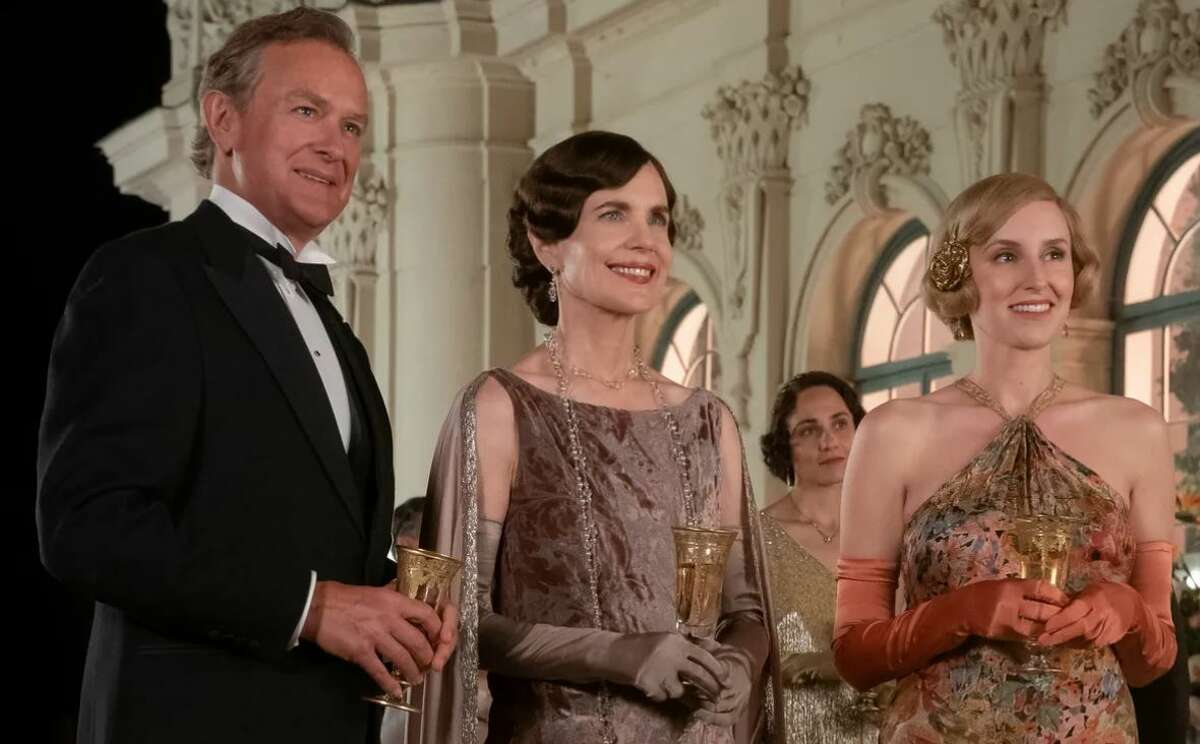 Hugh Bonneville, Elizabeth McGovern and Laura Carmichael are pictured in "Downton Abbey: A New Era."  