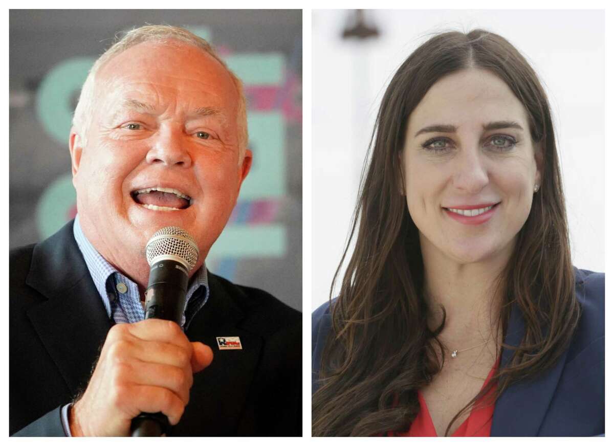 Republicans Wayne Christian and Sarah Stogner are competing in the May 24 GOP runoff for a seat on the three-member Texas Railroad Commission.