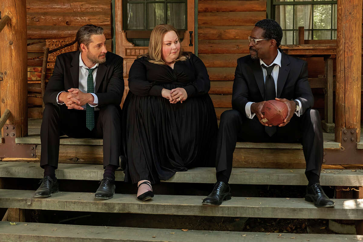 From left, Kevin (Justin Hartley), Kate (Chrissy Metz) and Randall (Sterling K. Brown) in the series finale of "This Is Us."