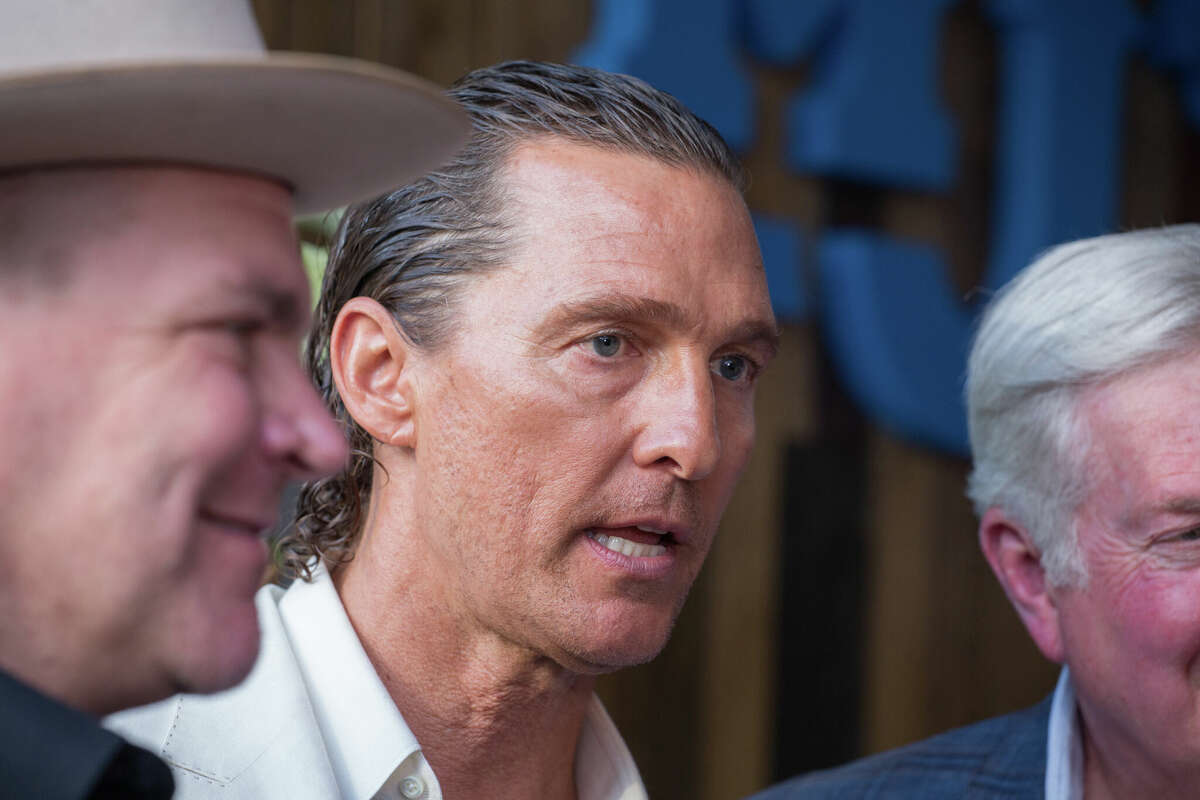 File photo of Matthew McConaughey at ACL Live in April. The actor is from Uvalde, the site of the deadly school shooting and recently took to Twitter to express his grief and thoughts.