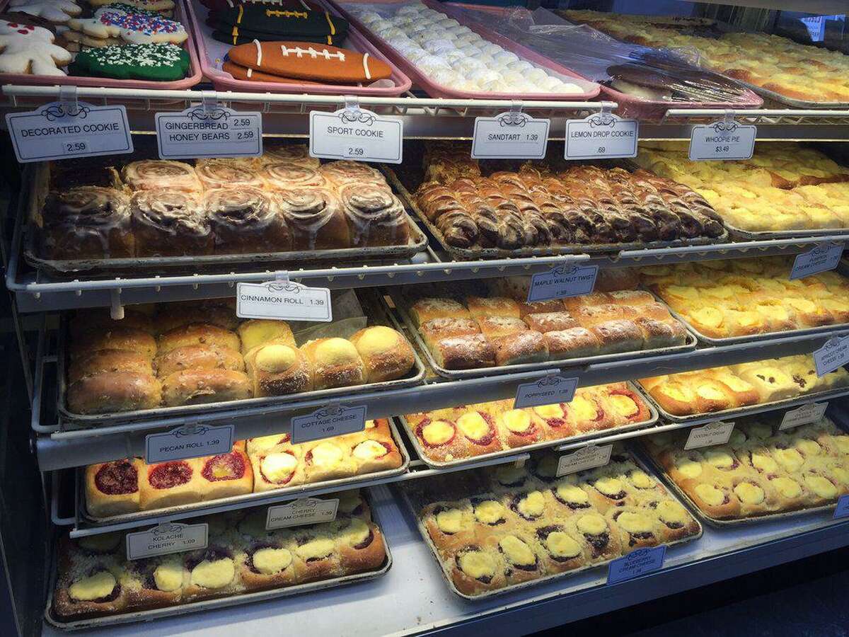 The famous pastry case at the Czech Stop and Little Czech Bakery