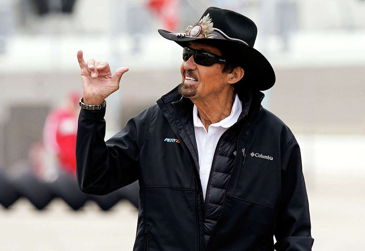 Richard Petty waves to fans at Daytona International Speedway earlier this year. Petty will be on hand June 3 to help open the NASCAR weekend at World Wide Technology Raceway in Madison.