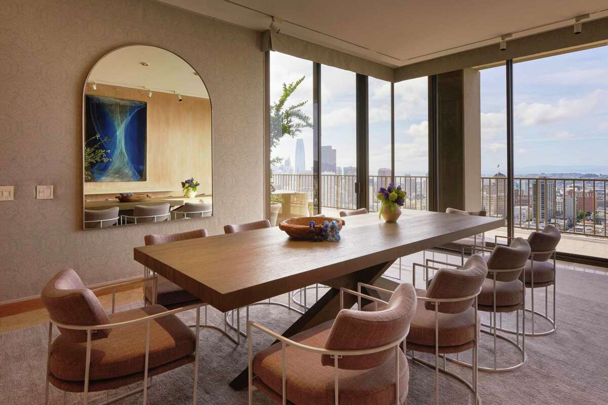 Two Russian Hill penthouses owned by the late former Secretary of State George Shultz and his late wife, city and state Chief of Protocol Charlotte Mailliard Shultz, were sold for a combined $29 million.