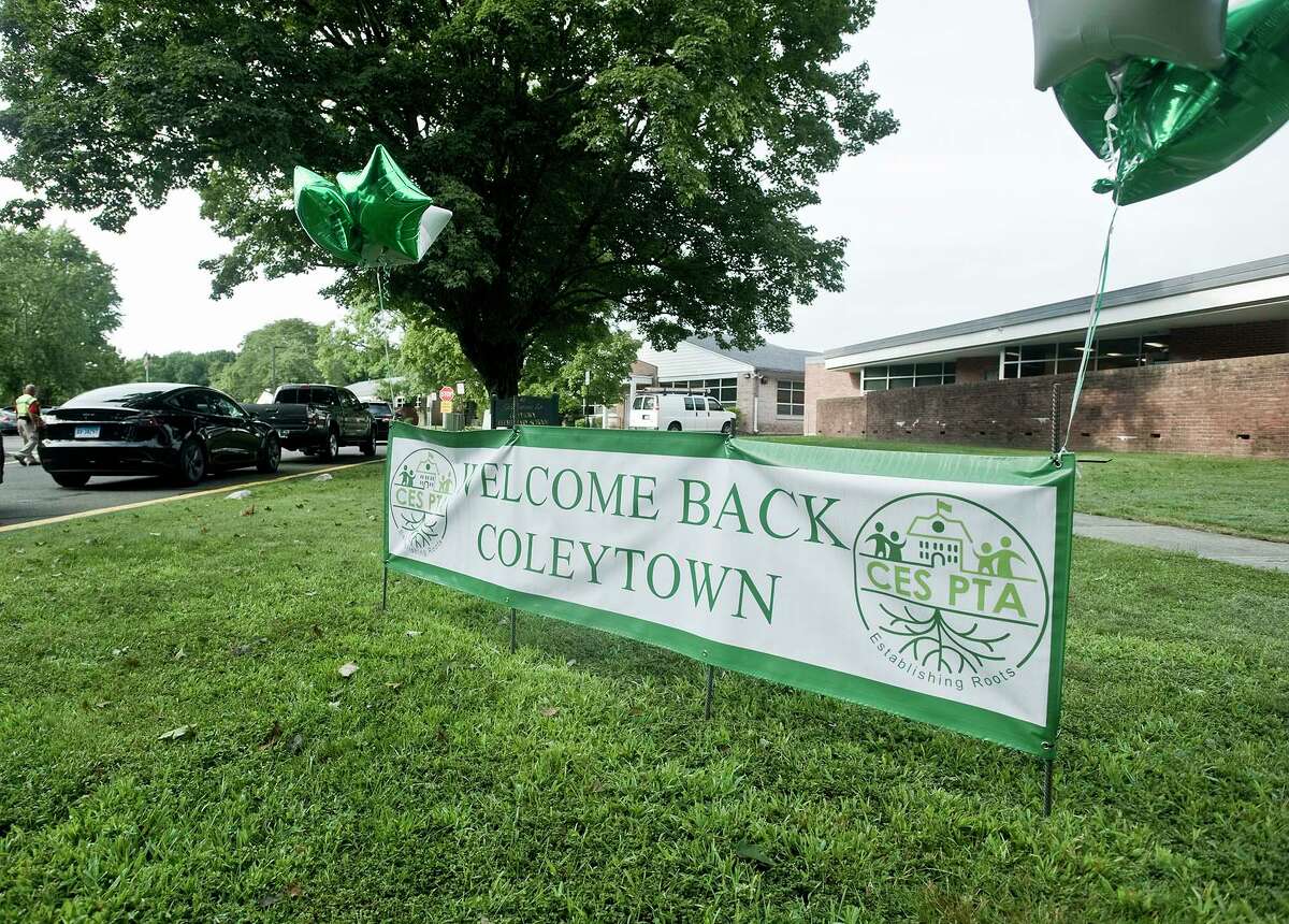 The first day of school at Coleytown Elementary School. Tuesday, Sept. 8, 2020