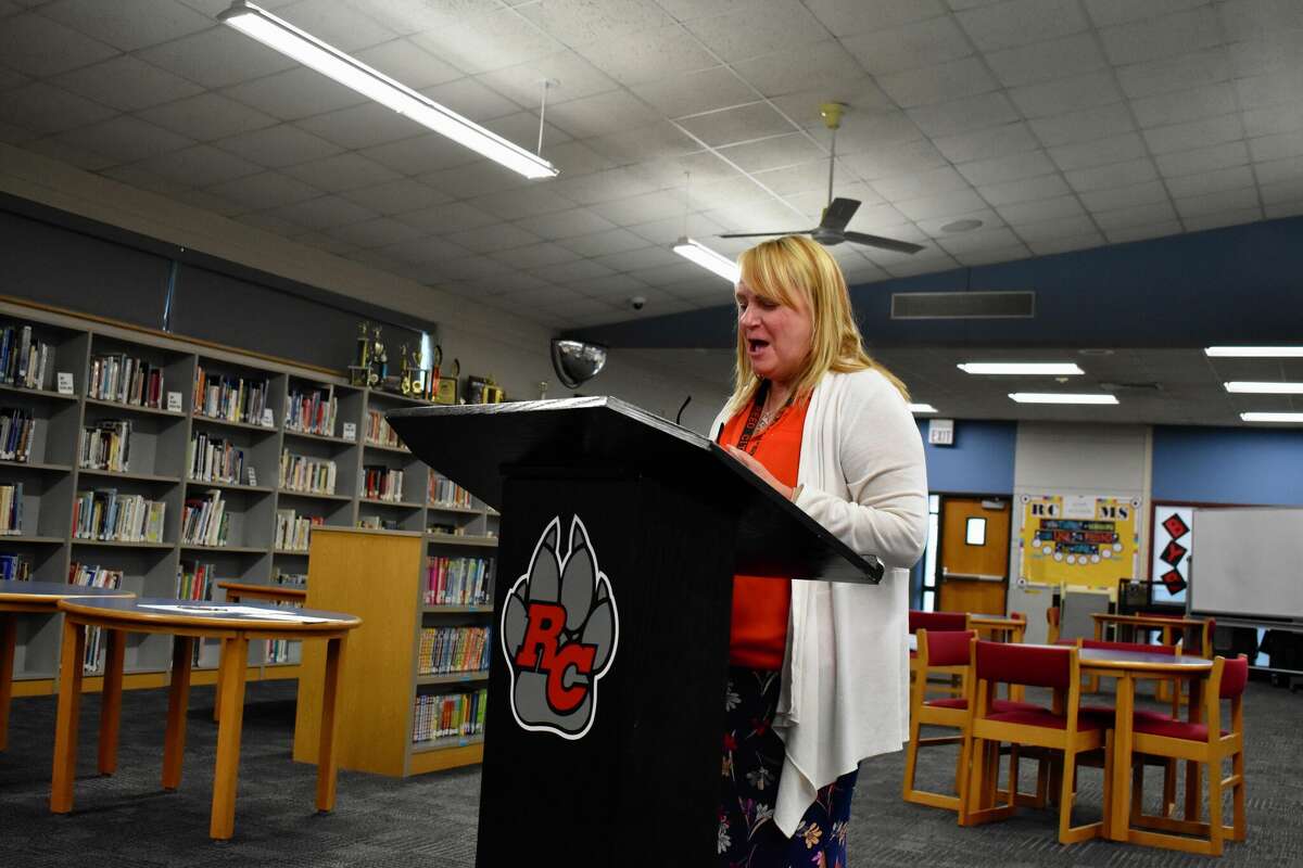 At the May 19 board of education meeting at Reed City Area Public Schools, G.T. Norman Elementary Principal Stacey Webber gave a presentation to the board, updating members on the Elementary’s year-end activities and preparations for the new school year.