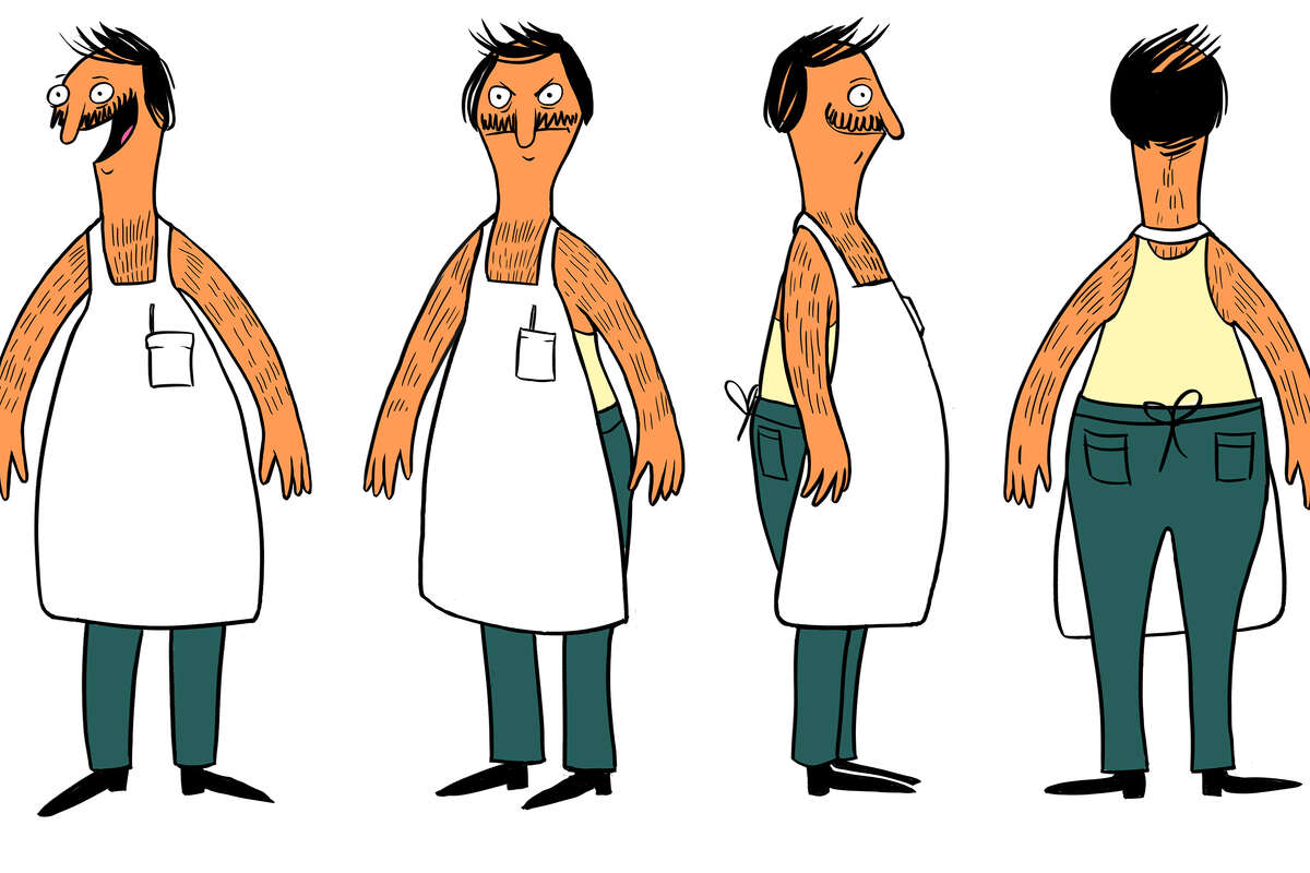 An early version of Bob Belcher, as conceived by San Francisco artist Sirron Norris. 