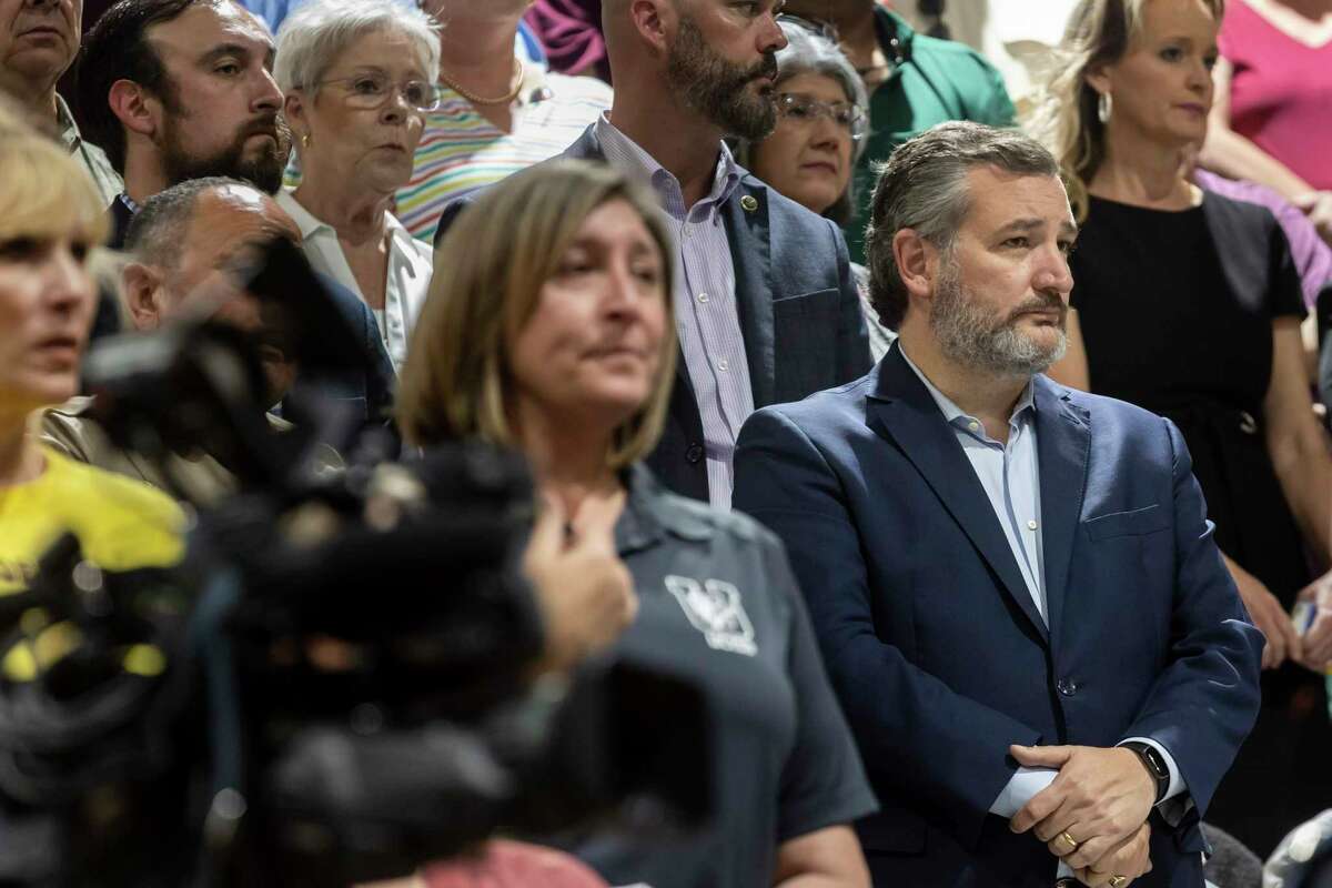 Senator Ted Cruz deflected questions about gun law reform after he attended a vigil held in honor of the lives lost at Robb Elementary.