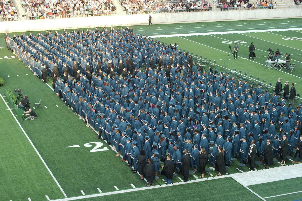 See scenes from Manvel High School's graduation ceremony