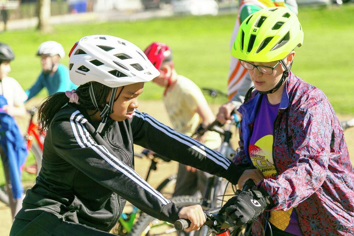 Macdonough Elementary School students are engaging in a new mountain biking club, an after-school program born from a chance meeting between the heads of the Connecticut Cycling Advancement Program and Community Health Center in Middletown.