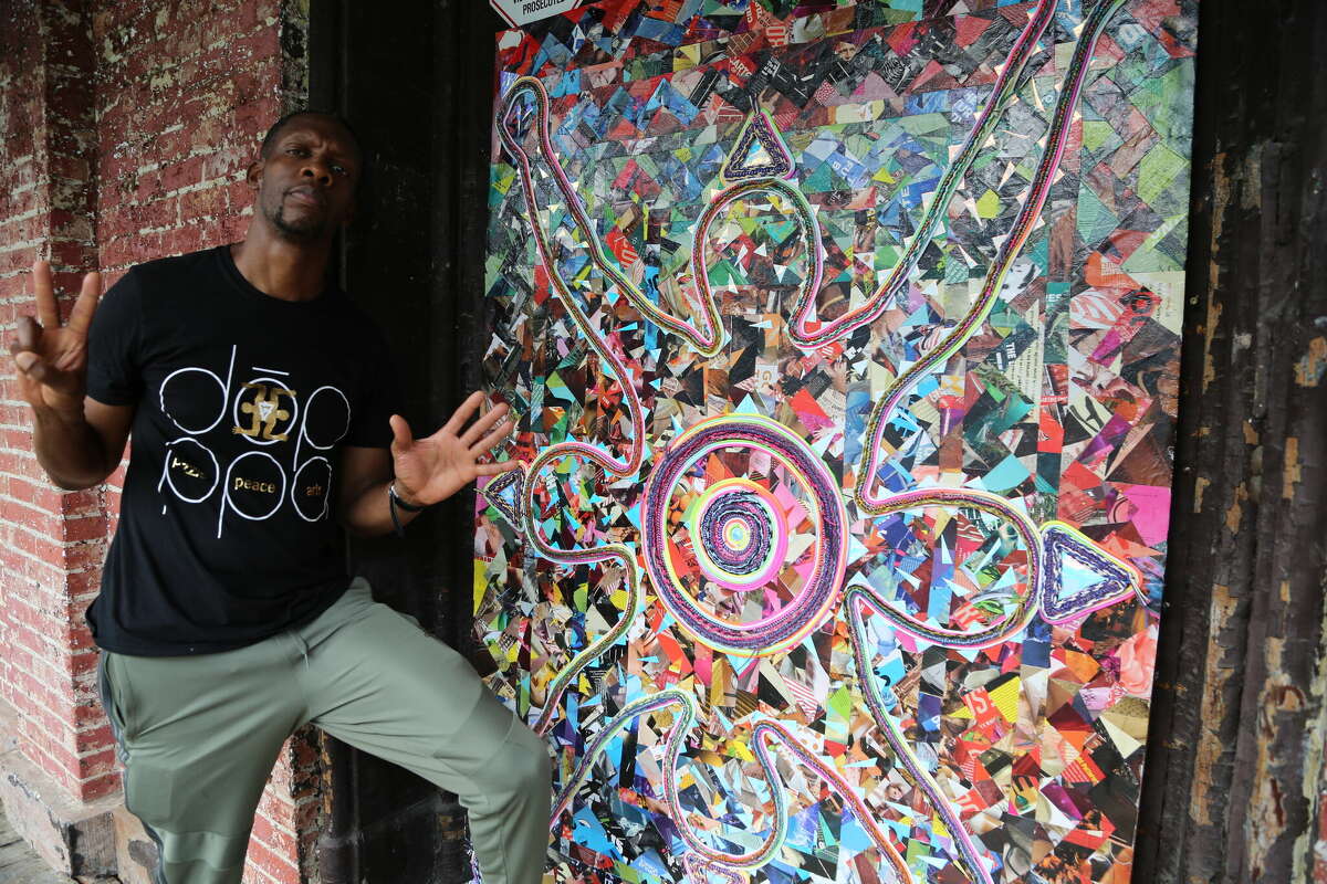 Auguster D. Williams, pictured here, is a U.S. Navy veteran and a member of the Peekskill Arts Alliance. His work will be on display at the inaugural Savage Wonder Festival in Orange County on May 29.