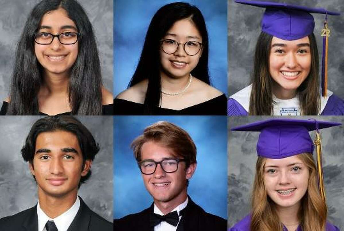 Meet Tomball ISD’s class of 2022 valedictorians and salutatorians. Top row, left to right: Tomball High valedictorian Ami Shah, Tomball Memorial valedictorian Jennifer Xu, Tomball Star Academy valedictorian Natalie Halaris. Bottom row, left to right: Tomball High salutatorian Arhaan Dkukani, Tomball Memorial salutatorian Tucker Timothy, Tomball Star Academy salutatorian Emily Wiley.