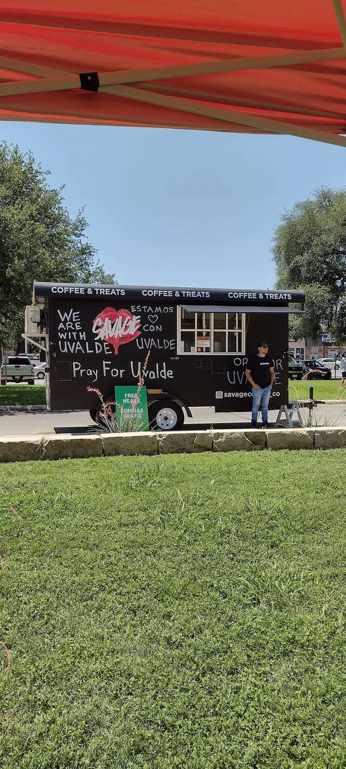 Images from 2 GORDOS BBQ that help donate meals to the people of Uvalde, Texas after the mass shooting that left 21 dead on Thursday May 26, 2022. Pat Soto hosted the donation event to help comfort some of the people in the area of the shooting site. 