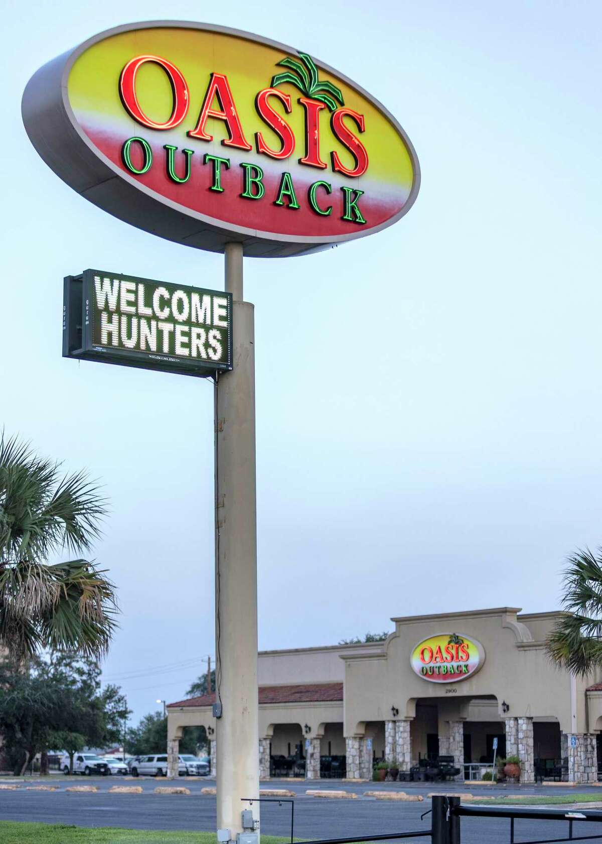 Oasis Outback, an outdoor supply store and gunship is seen Wednesday May 25, 2022 in Uvalde, Texas. Sources tell the San Antonio Express-News Salvador Rolando Ramos, 18, bought the guns he used in a shooting spree at Robb Elementary School to kill 19 children and two teachers at Oasis Outback shortly after his 18th birthday.