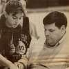 Nick Economopoulos, seen here in 1993 discussing strategy with his daughter, Christie, during a Lyman Hall girls basketball scrimmage, died Thursday. He was 72.