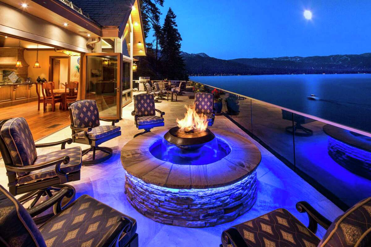 Crystal Pointe, a two-property waterfront estate on the Nevada side of Lake Tahoe, is on the market for $64.5 million.