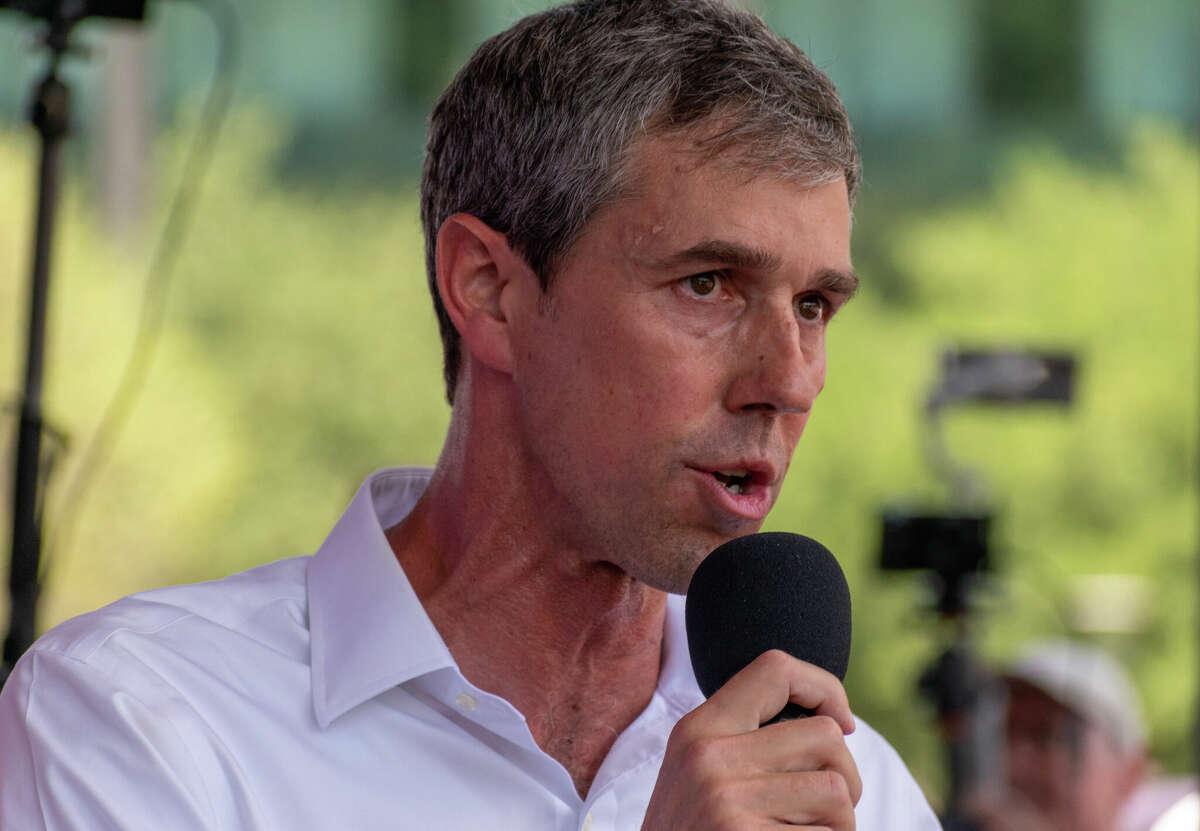 Democratic Texas governor candidate Beto O'Rourke speaks during the Rally Against Gun Violence at Discovery Green in Houston Friday, May 27, 2022. 