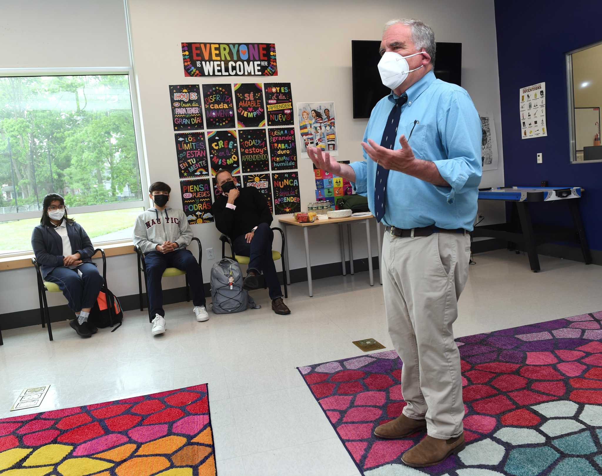 New Haven’s Amistad students meet their Princeton professor