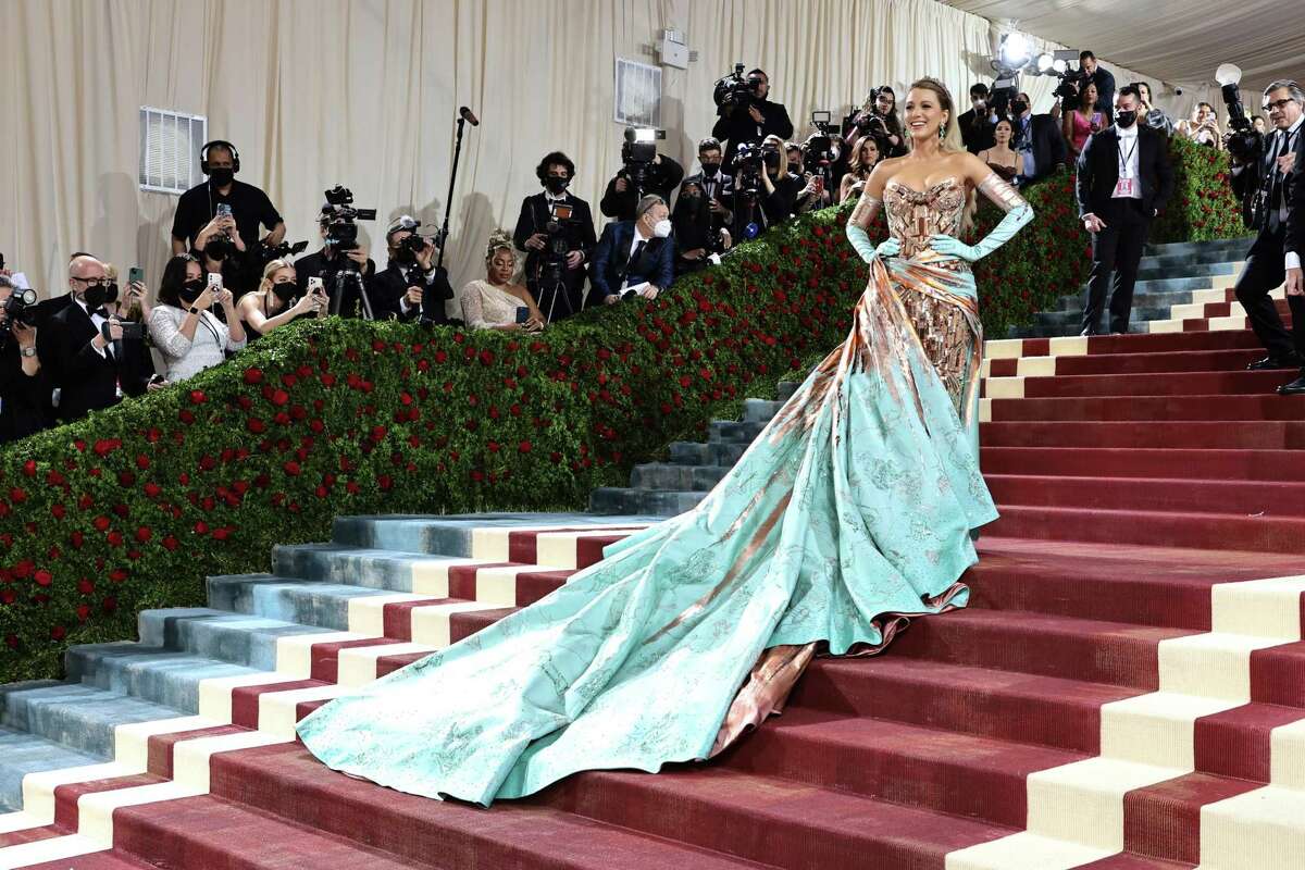 Blake Lively attends The 2022 Met Gala at The Metropolitan Museum of Art on May 02, 2022 in New York City. Lively was one of many people to take advantage of “The Great American Tag Sale with Martha Stewart,” which took place last month at her 150-acre farm in Katonah, N.Y., and was broadcast on ABC on Wednesday night.