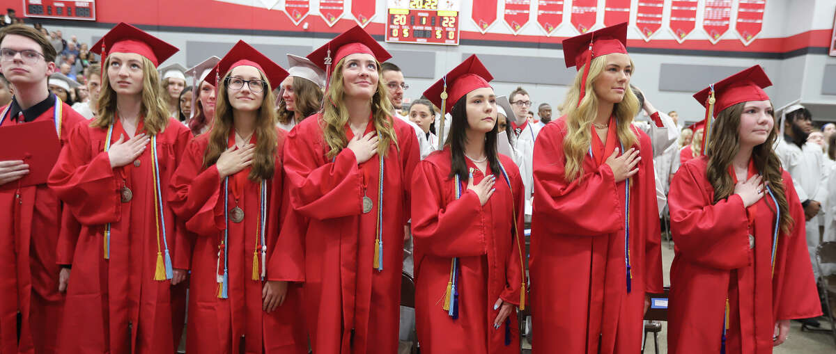 Alton High School returns to gymnasium for graduation