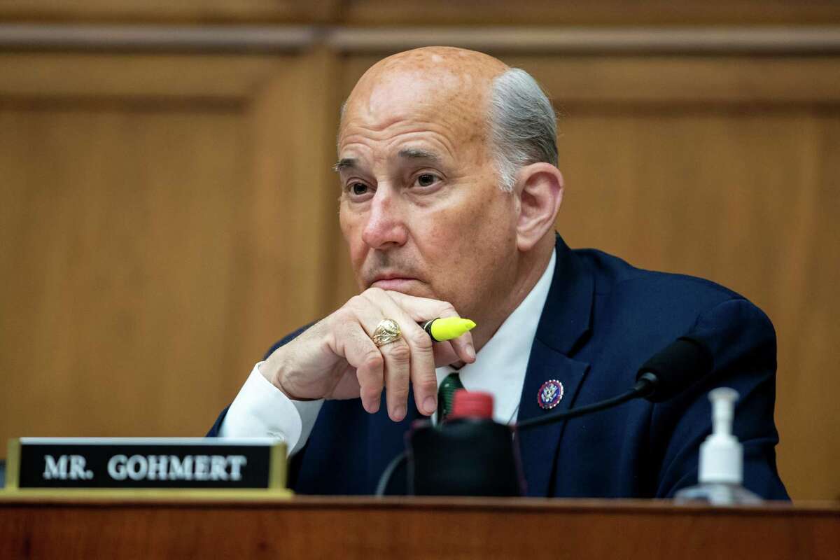 Rep. Louie Gohmert, R-Texas, listens in during a House Judiciary Committee hearing in March.