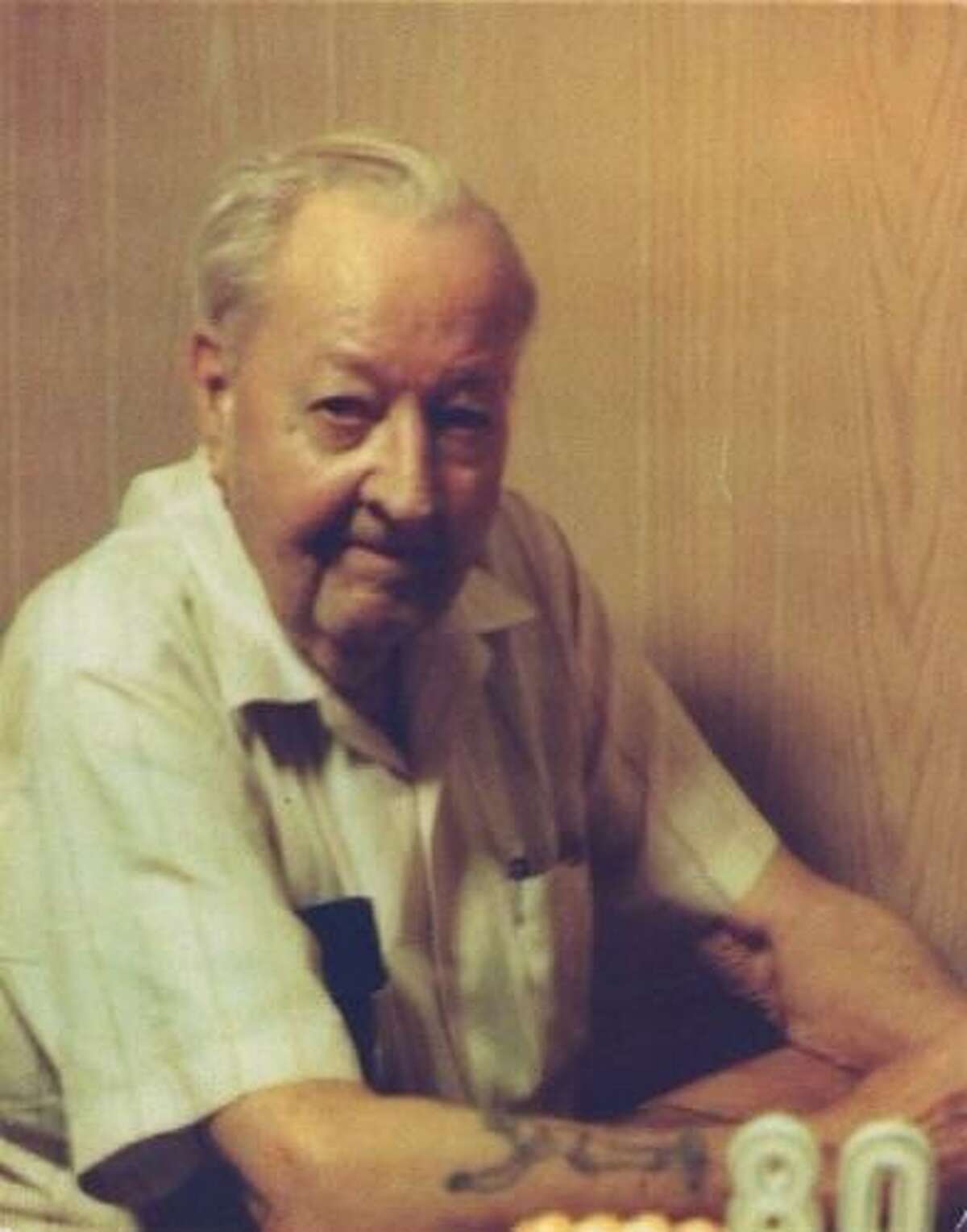 Bob Jones, shown here in 1980, was a local restaurateur whose Bob Jones Cafe sponsored a Harlandale-based amateur baseball team during the mid-to-late 1930s.