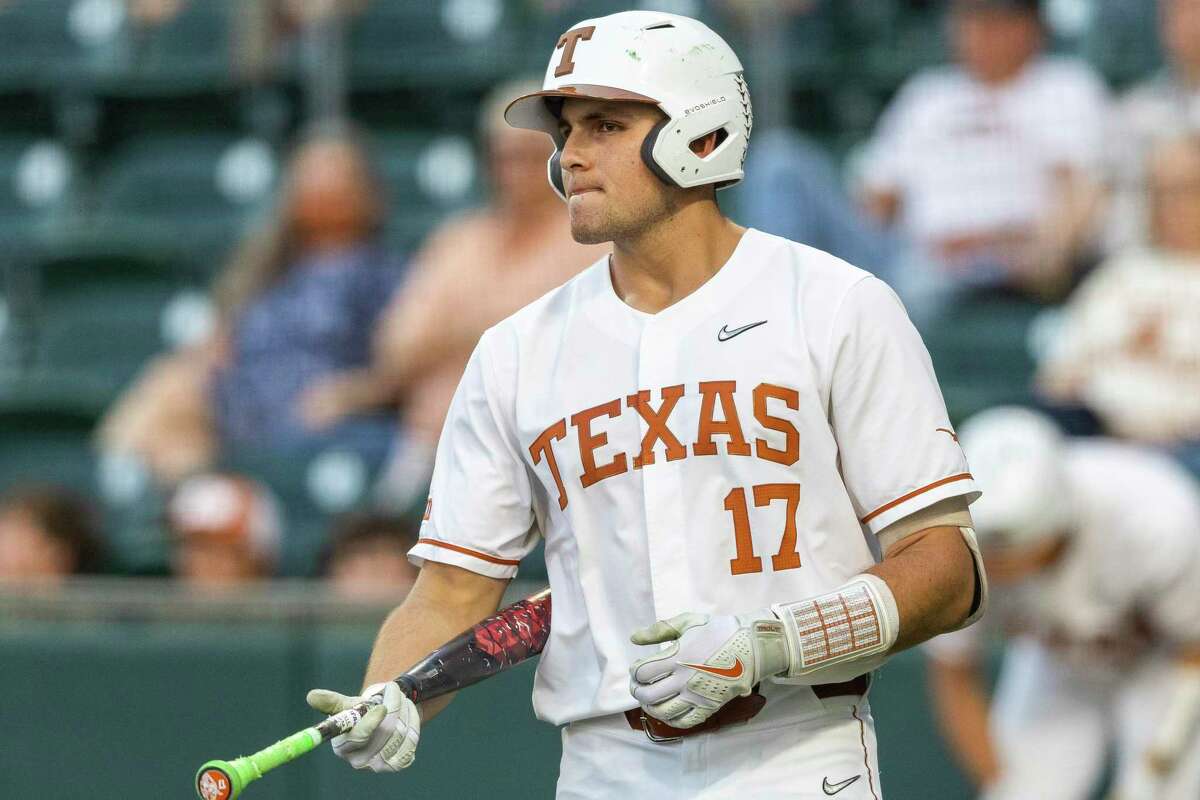 Texas first baseman Ivan Melendez, the reigning Big 12 Player of the Year, was 0-for-3 in the loss to Oklahoma State earlier Saturday. Melendez has been hitless during the Big 12 tournament.