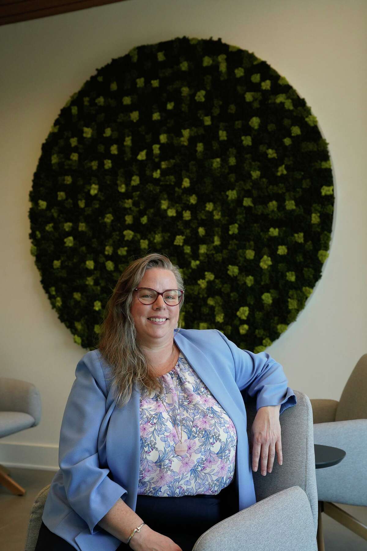 Navy veteran Jill Palmer is the chief of behavioral health at Endeavors Veteran Wellness Center, which offers health and wellness resources for veterans.