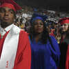 West Brook's class of 2022 graduates at the Montagne Center Thursday. Photo made Thursday, May 26, 2022. Kim Brent/The Enterprise