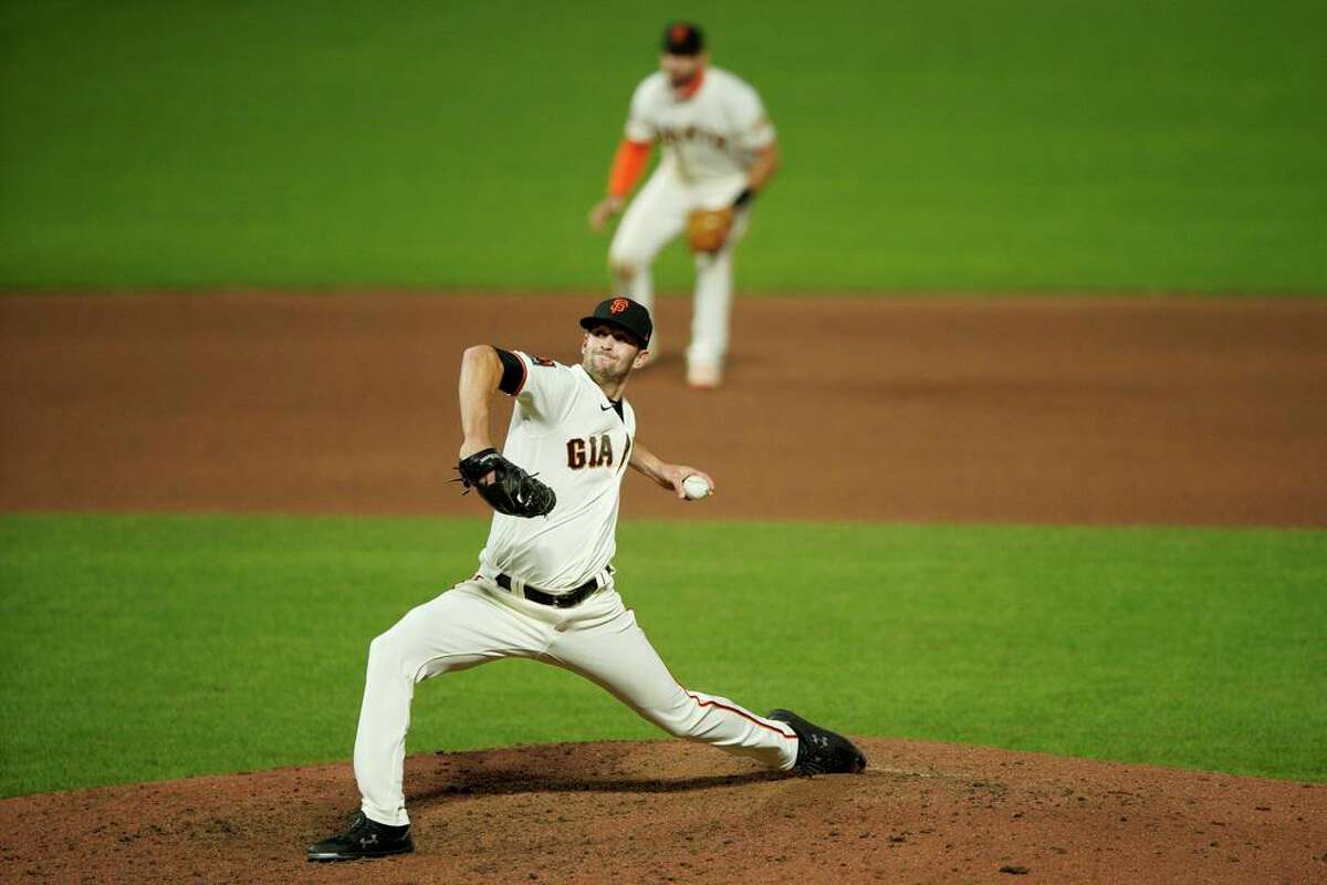 Former San Francisco Giants pitcher Sam Selman was one of three relievers called up from Triple-A by the A’s on Sunday.