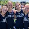 Lauren Vitti, Kelly Jones, Amanda Umbricht and Carys Cook broke the school record in the 4x800 at the SCC Championships.