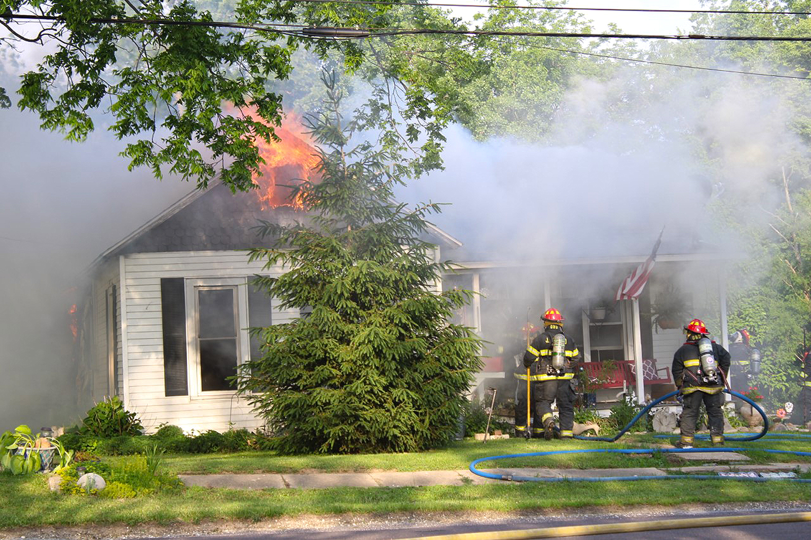 Photo Fire roars through Winchester house JournalCourier
