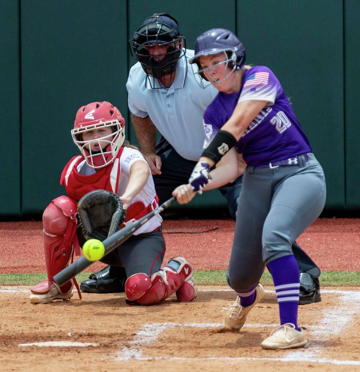 Senior first baseman Reece Redden hopes to bookend her career with another state championship. Redden was a member of the team that won in 2019.