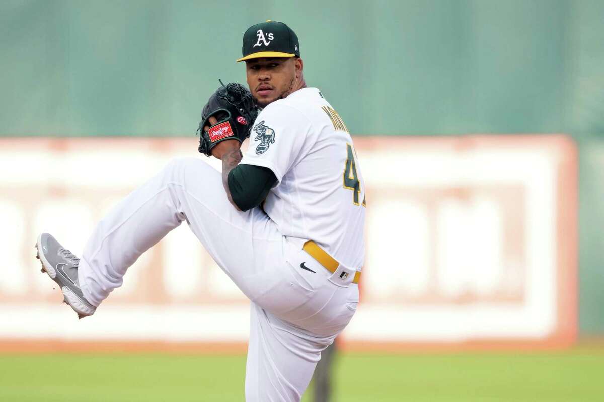 Frankie Montas takes the mound Tuesday night at the Coliseum as the A’s continue their series against the Houston Astros. The game begins at 6:30 p.m. on NBCSCA and 960.
