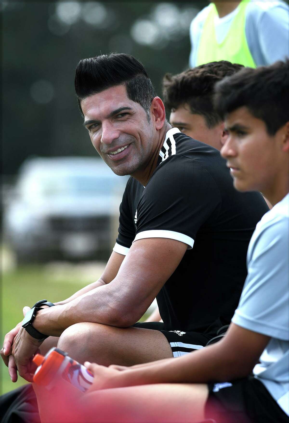 Matias Almeyda Training Academy head coach Mauro Carbajal.