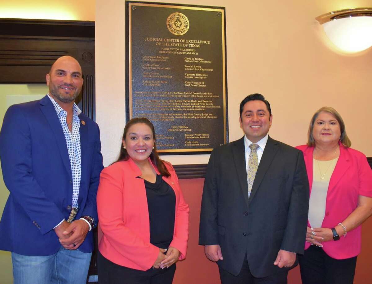 Webb County Court-at-Law II was designated a Judicial Center of Excellence by the Texas Judicial Council last week.