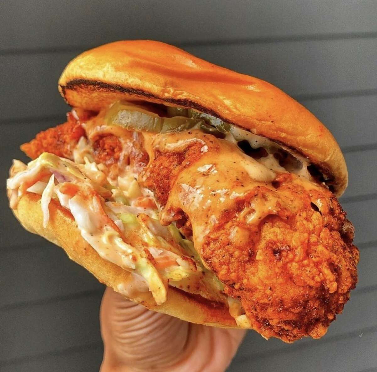 Main Bird's 100% halal hot chicken sandwich.