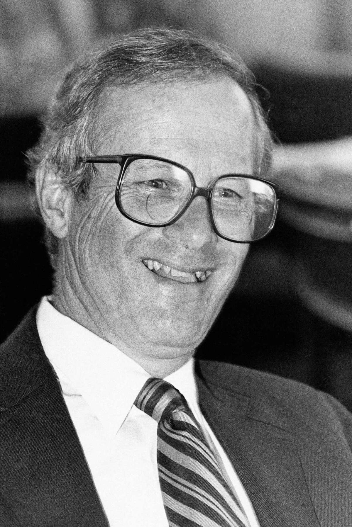 American University of Beirut President Malcolm Kerr, 52, was assassinated outside his office on the campus of the University located in West Beirut in Lebanon, Wednesday, Jan. 18, 1984.(AP Photo)