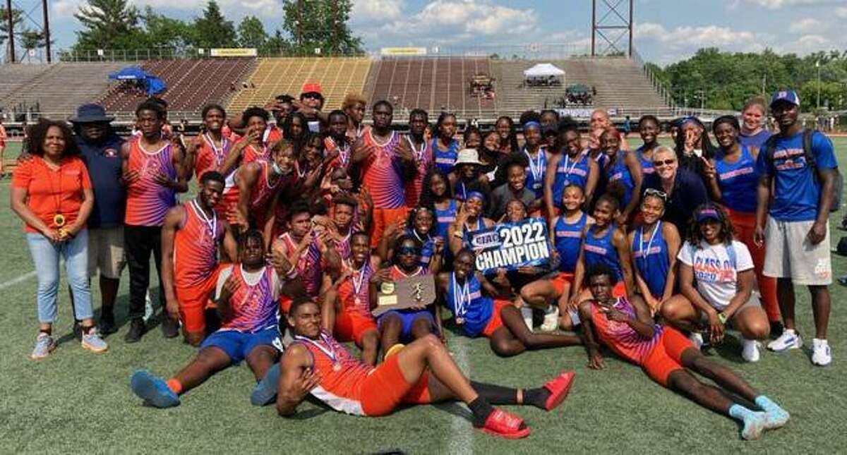 The Bloomfield boys and girls track and field teams swept the CIAC Class S meets Tuesday in New Britain.