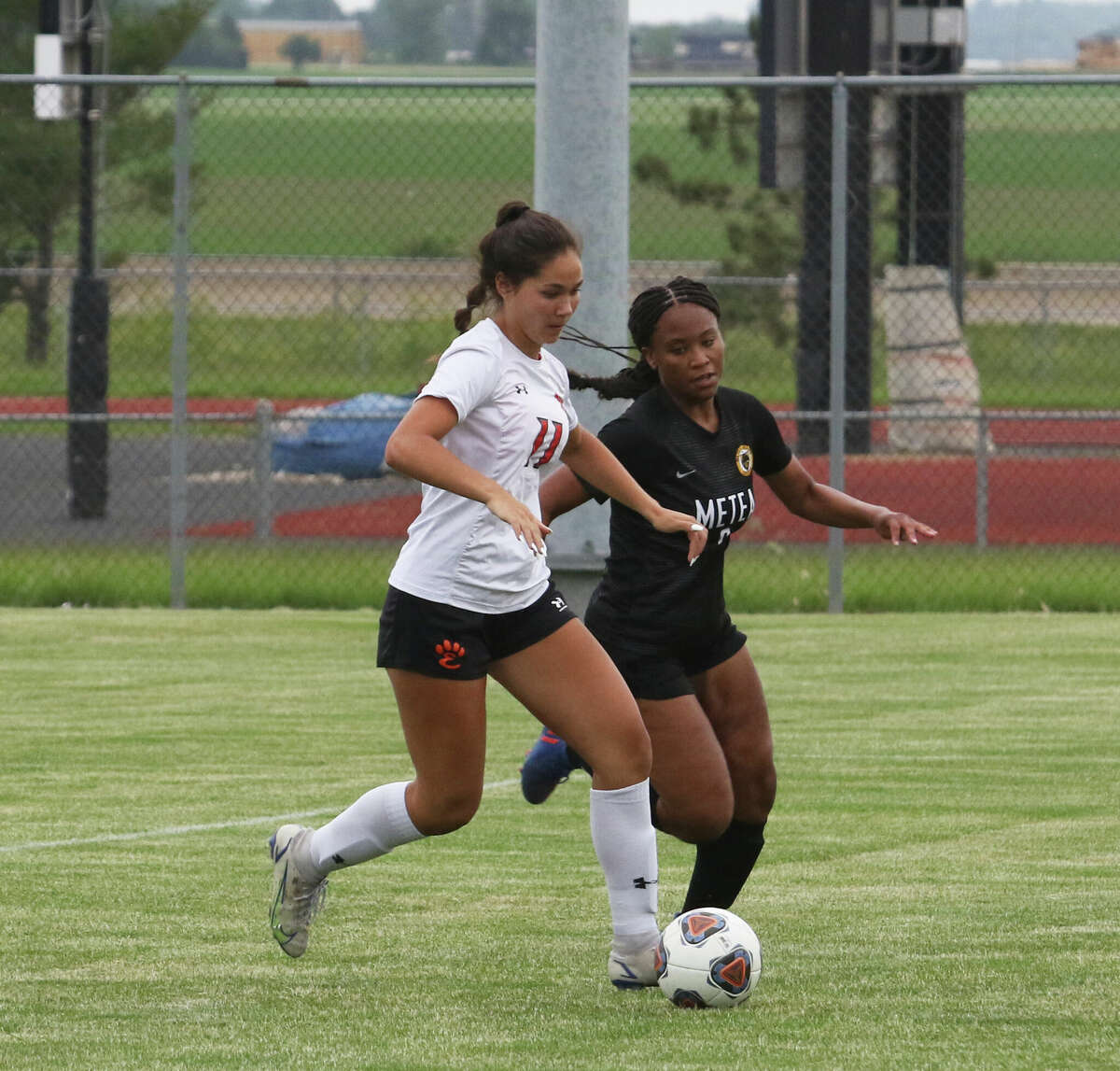 Olivia Baca dribbles against Metea Valley in the Class 3A Normal West Super-Sectional on Tuesday. 