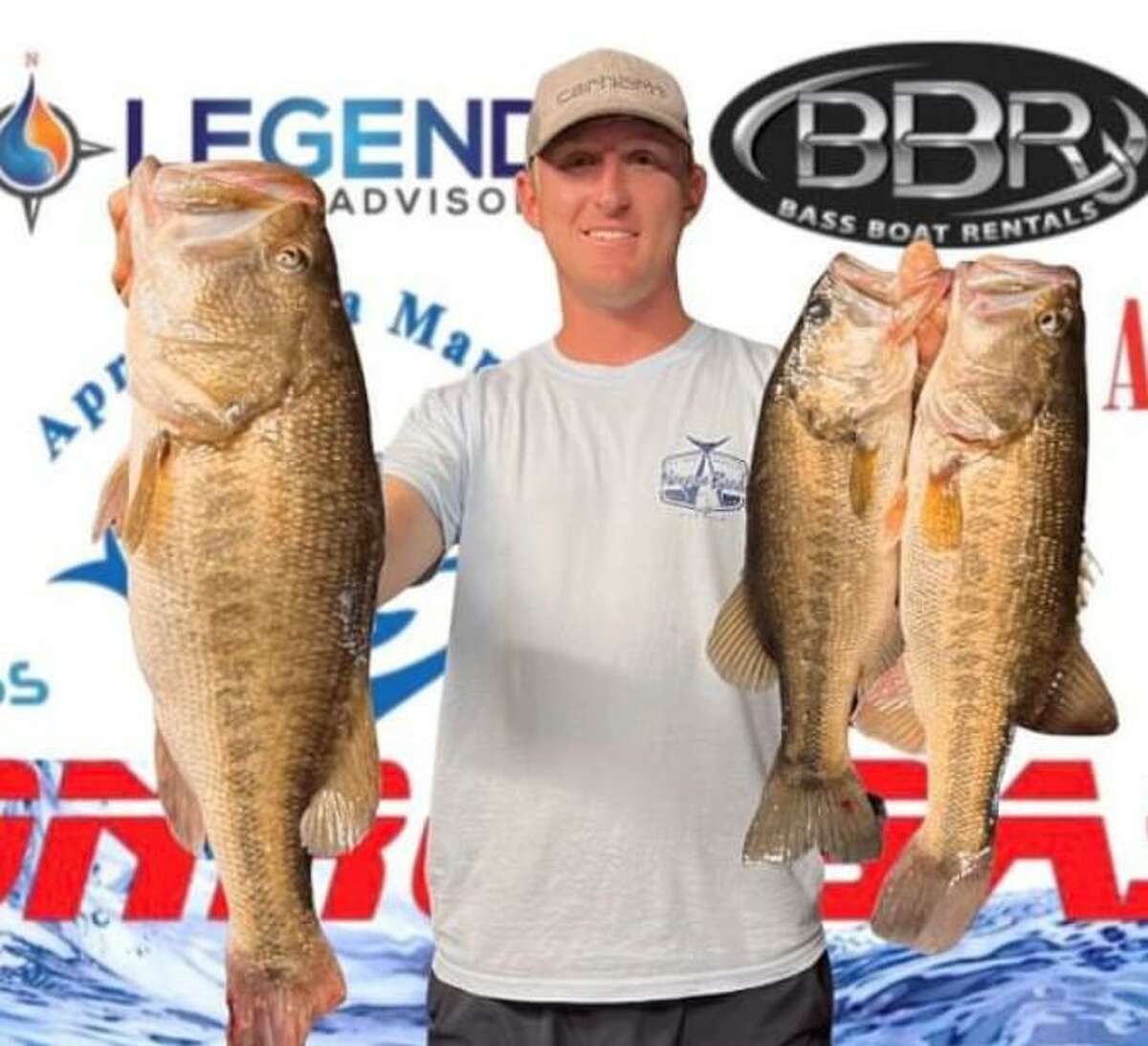 Derek Pietsch came in third place in the CONROEBASS Tuesday Tournament with a stringer weight of 13.56 pounds.