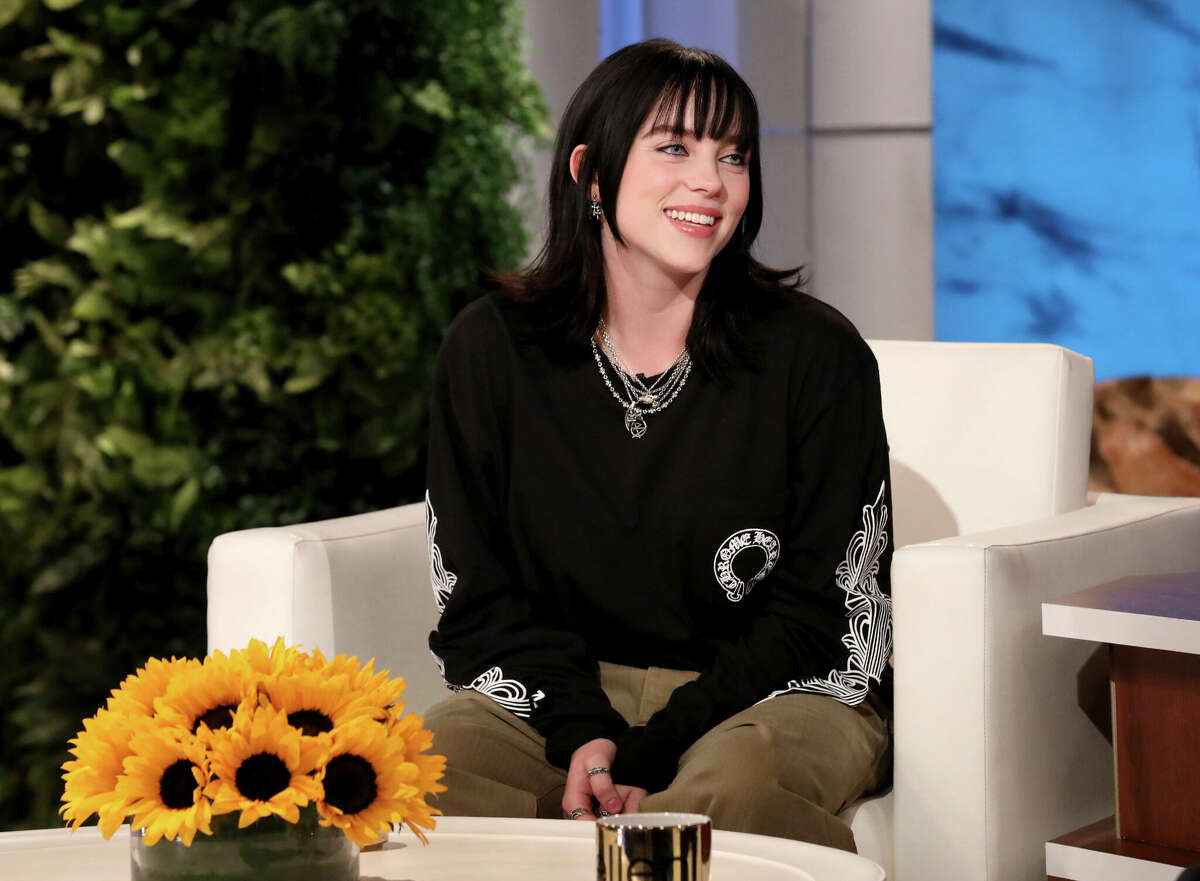 In this photo released by Warner Bros., singer Billie Eilish appears at the final taping of "The Ellen DeGeneres Show" at the Warner Bros. lot in Burbank, Calif. 