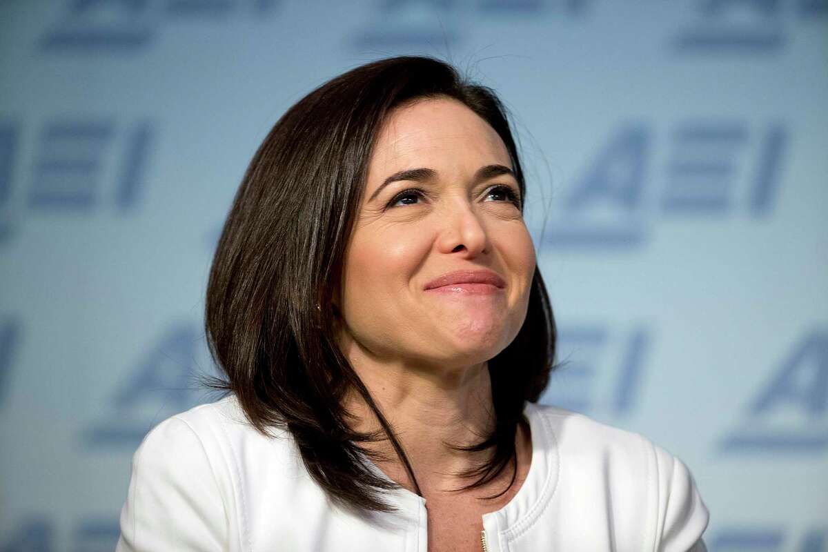 In this Wednesday, June 22, 2016, file photo, Facebook Chief Operating Officer Sheryl Sandberg speaks at the American Enterprise Institute, in Washington. Sandberg said she was stepping down from the company.