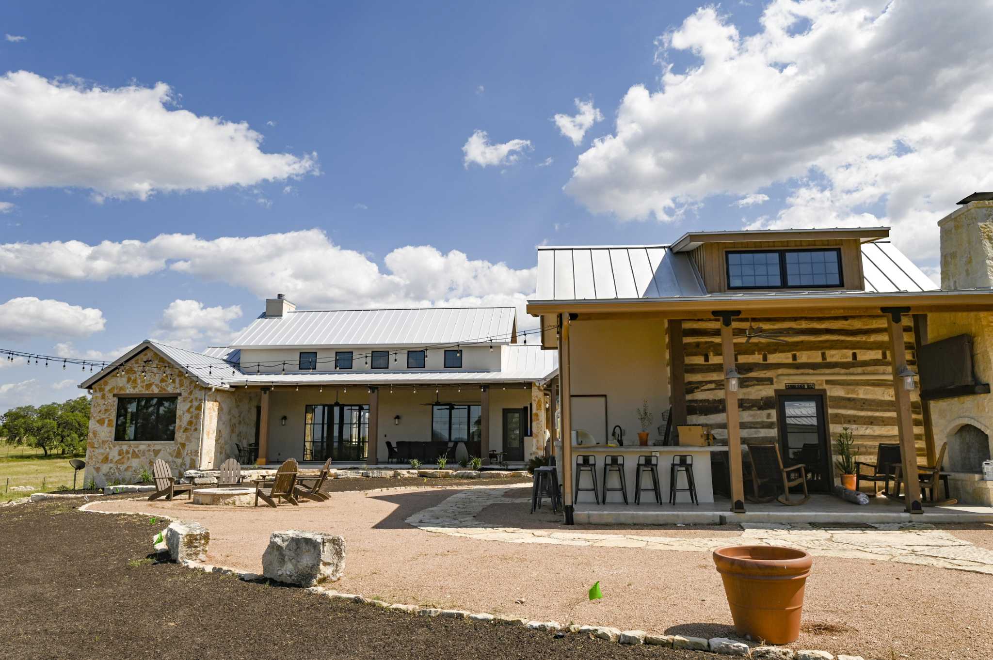 Historic Hill Country style meets mod in custom Comfort home