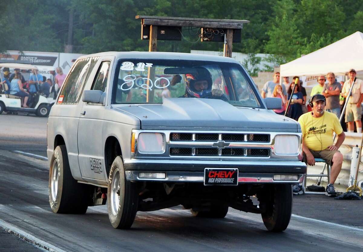 Carl "Chucky" Simpson of Free Soil had a good weekend in Street Trophy. His 1986 Chevy S-10 Blazer finished in the semi-finals Friday night, and took the victory Sunday night. 