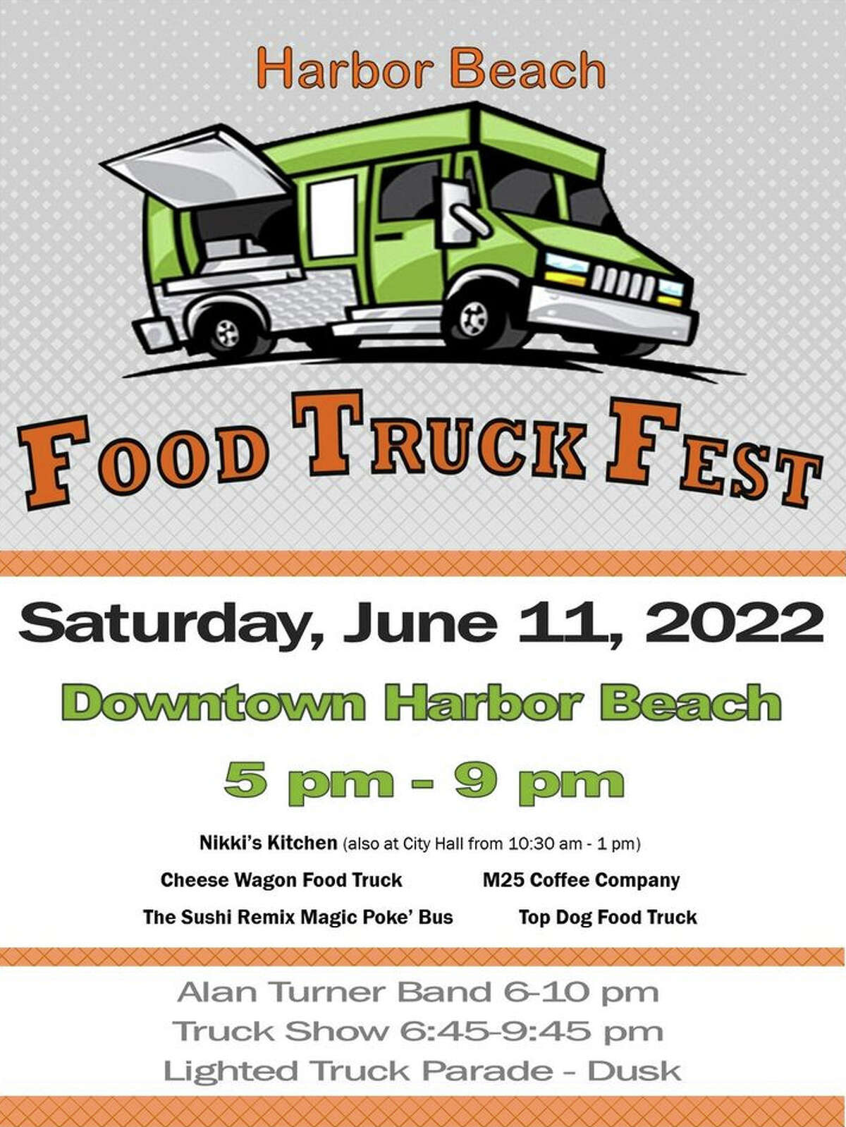 The first Harbor Beach Food Truck Fest will take place the same day as the Harbor Beach truck convoy. Participating trucks will be lined along State Street.