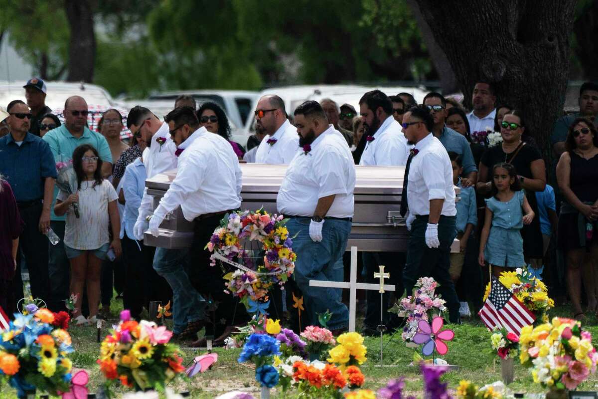 Pallbearers carry the casket of Amerie Jo Garza to her burial site Tuesday. We can say we grieve with the families in Uvalde, but we can never know their grief. We can never calculate the cost they will pay for the rest of their lives.