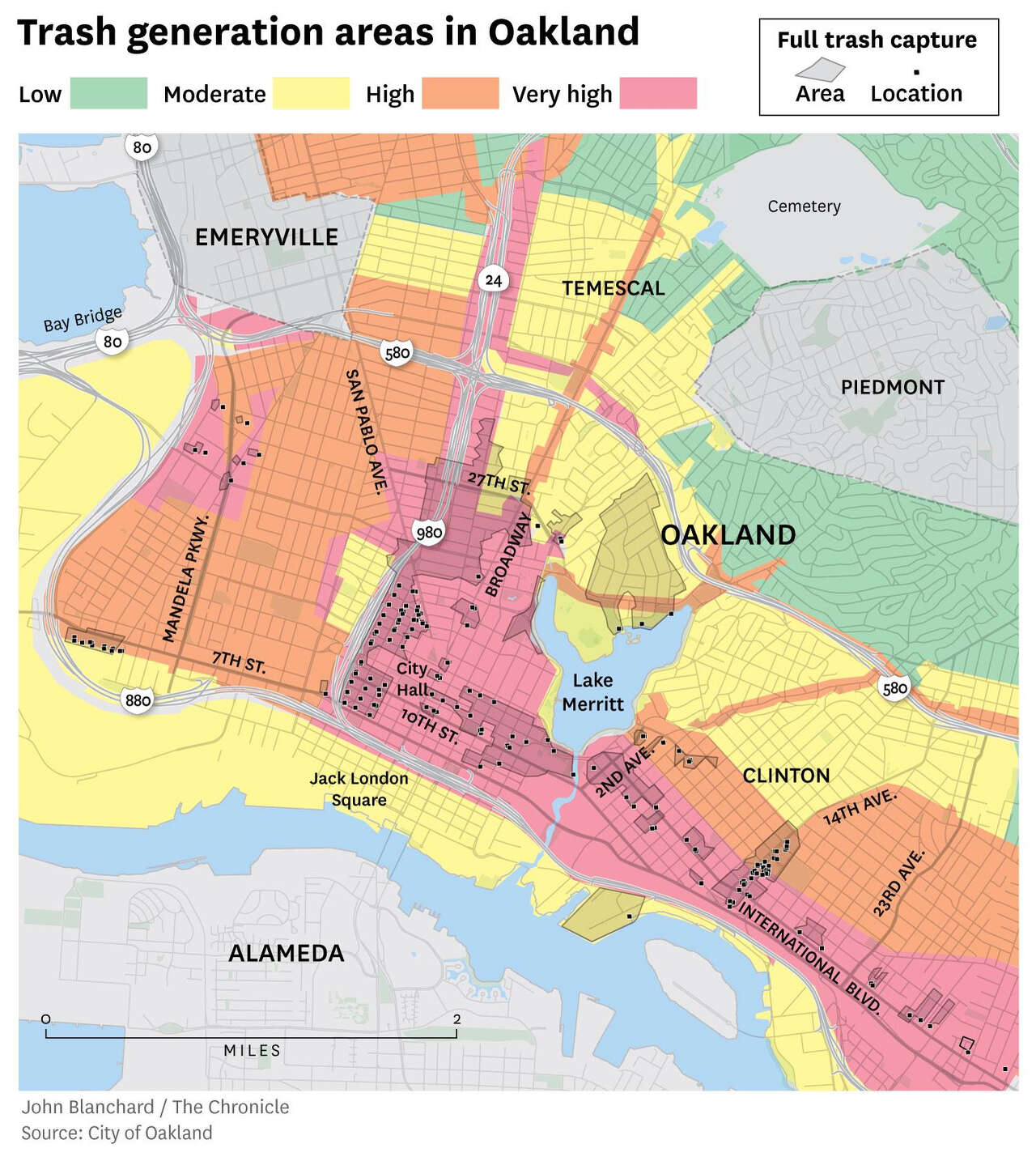 Maps: SF, Oakland businesses hit hard by vandalism, looting during