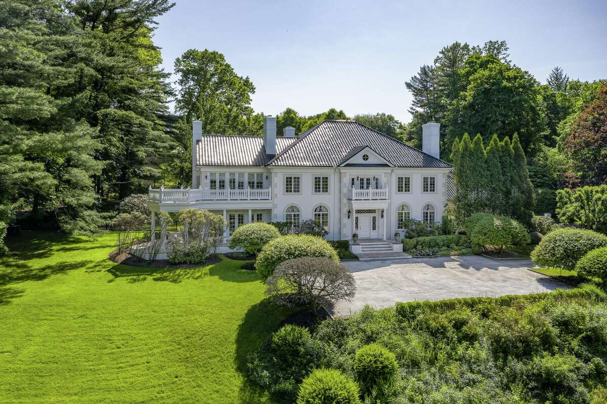 Greenwich home with two mahogany libraries listed for 5.25M